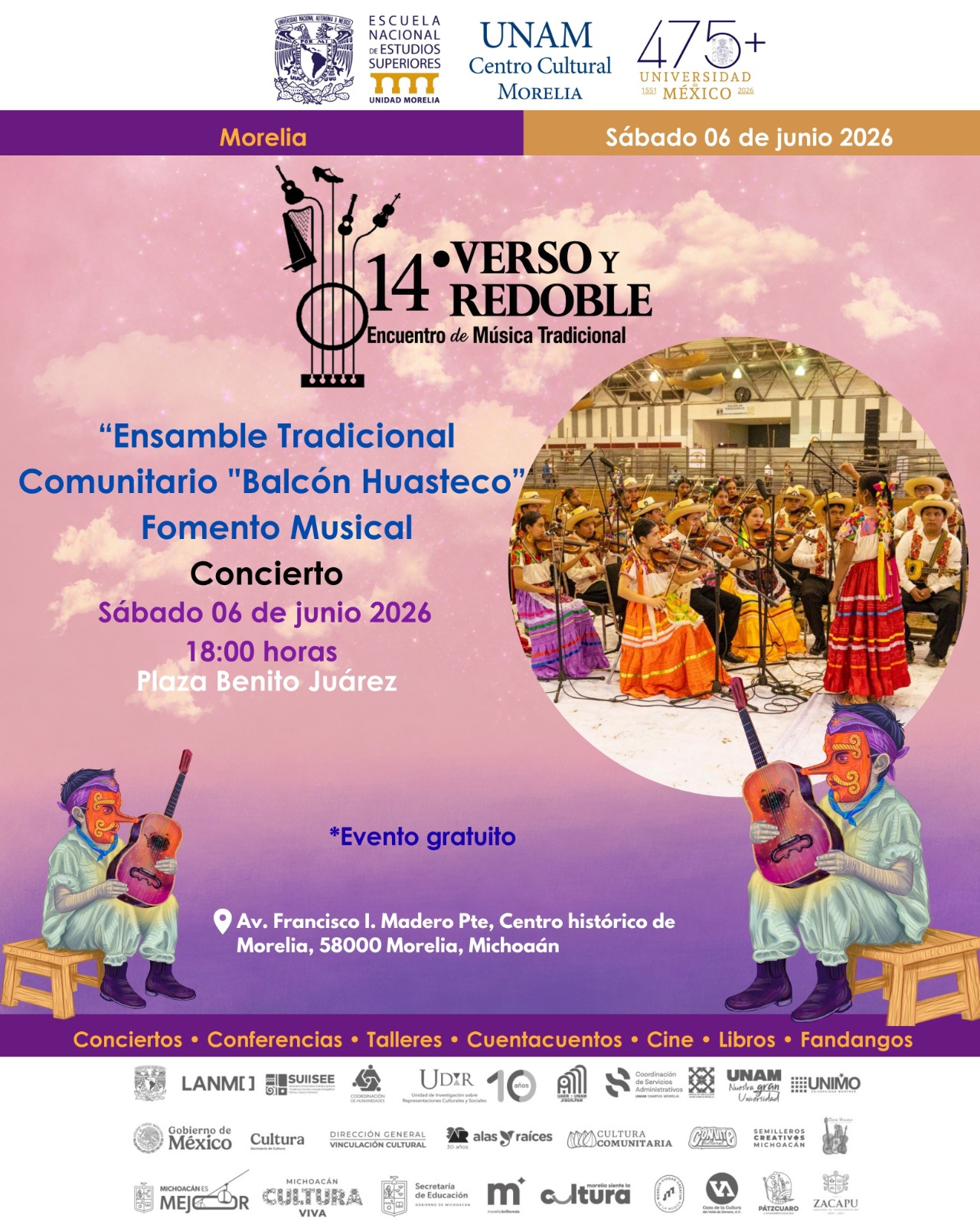 Actividad Cultural Comunitaria: Verso y redoble